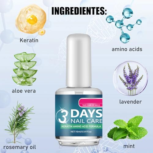 Keratin Nail Strengthener Polish for Weak & Damaged Nails