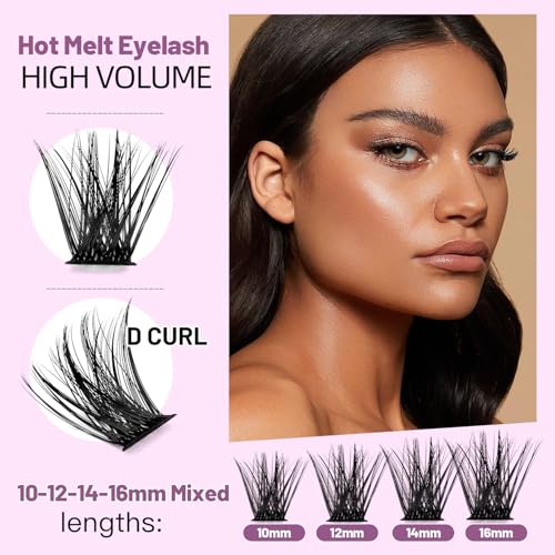 D Curl Cluster Lashes 120 Pack - Mixed Lengths 10-18mm