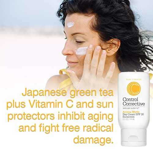 CONTROL CORRECTIVE Aroma Matte Day Cream Spf 30, 2.5 Oz - Sunscreen, Non-Comedogenic, Fast-Absorbing Aromatic Spf, Vitamin C, Won¡¯t Clog Pores, Full Spectrum Sun Protection, Micro-Fine Zinc, Green Tea
