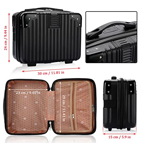 BSTKEY Portable Hard Shell Makeup Travel Case with Elastic Band