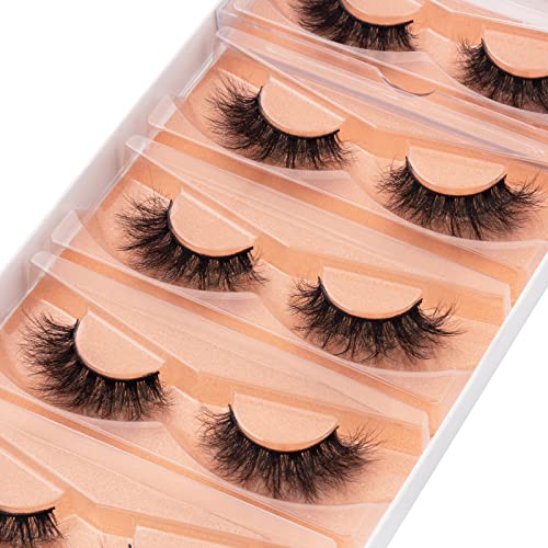 DYSILK Fluffy Mink Lashes 5 Pairs 6D 16mm