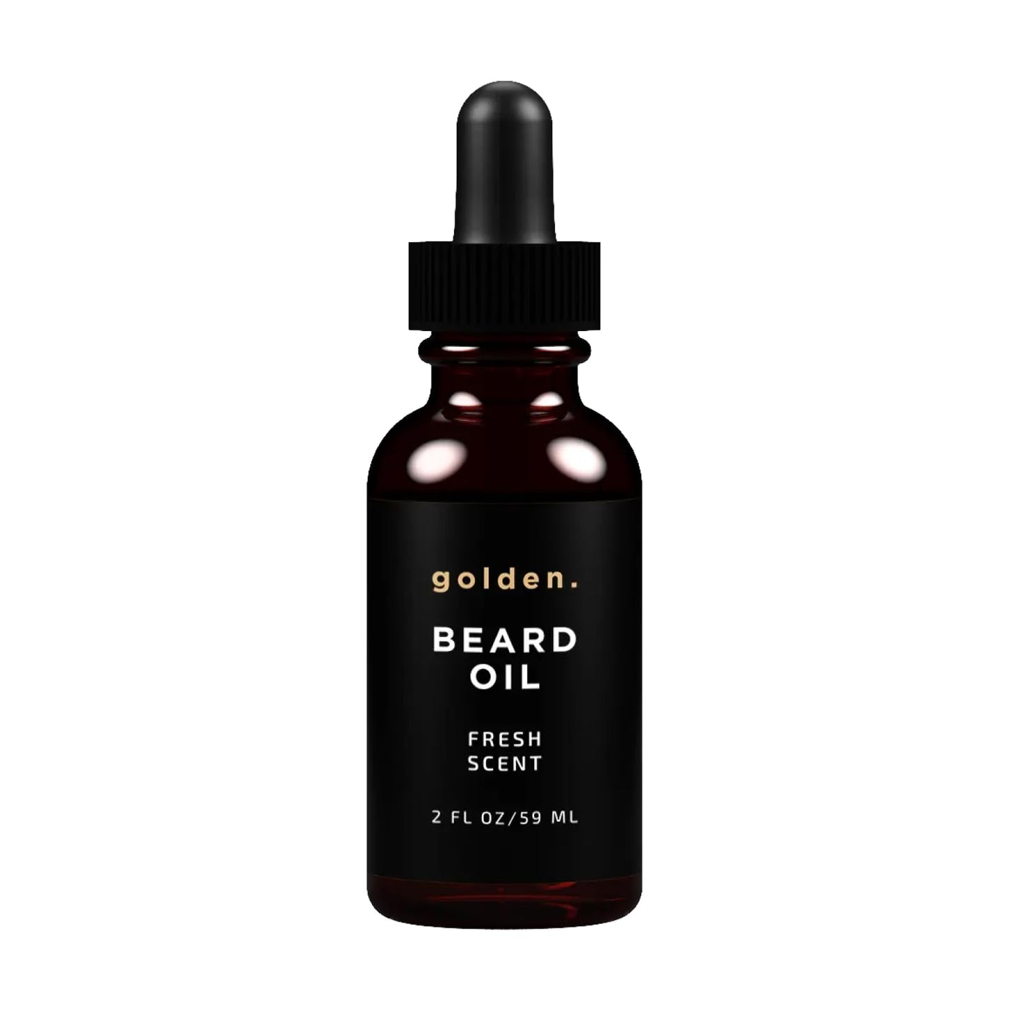 Golden Grooming Beard Oil for Men | Features Castor Oil, Jojoba Oil, and Olive Oil for Hair Growth | Tames, Moisturizes & Styles Your Beard | Fresh Scent | 2oz