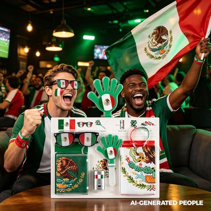 Soccer Fan Kit - 6PCS Football Accessories for Game Day