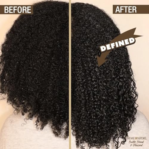 Creme of Nature, Curl Elongater, Butter Blend, Argan Oil, Flaxseed Oil, Curl Jelly for Defining Hydration, 8.45 Oz