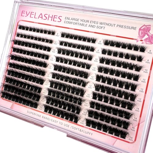 Fluffy Lash Clusters DIY Eyelash Extensions 8-16mm Mix 250pcs