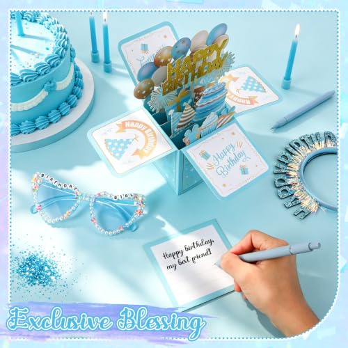 Birthday Girl Sash & Tiara Headband Set - 4 Pc Party Accessories