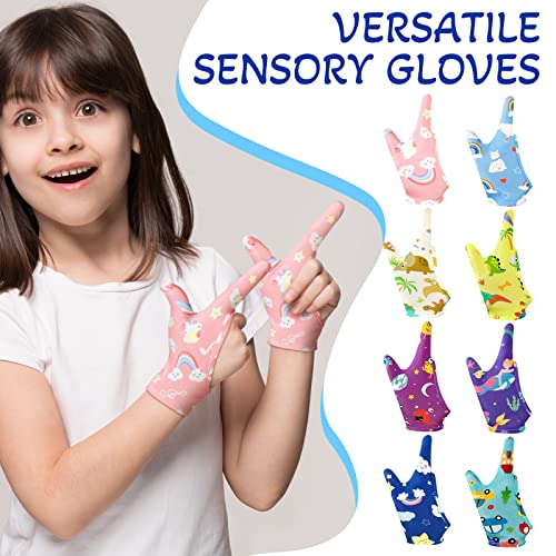 Thumb Sucking Stop Gloves for Kids - 8 Pairs, Ages 3-6
