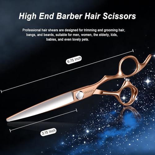 YASAKA 6.75" Professional Hair Cutting Scissors Cobalt Steel