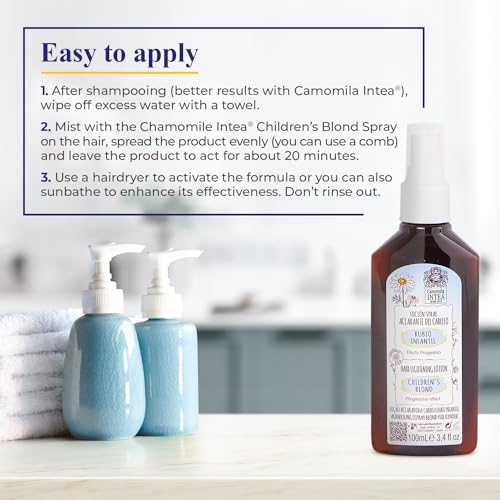 Kids Chamomile Hair Lightening Spray - Natural Sun Lightener for Dark & Blonde Hair