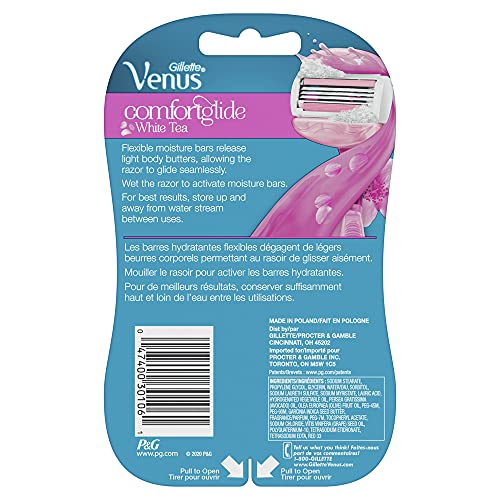 ComfortGlide White Tea Women's Disposable Razor, 2 Count (Packaging May Vary) (Pack of 2)