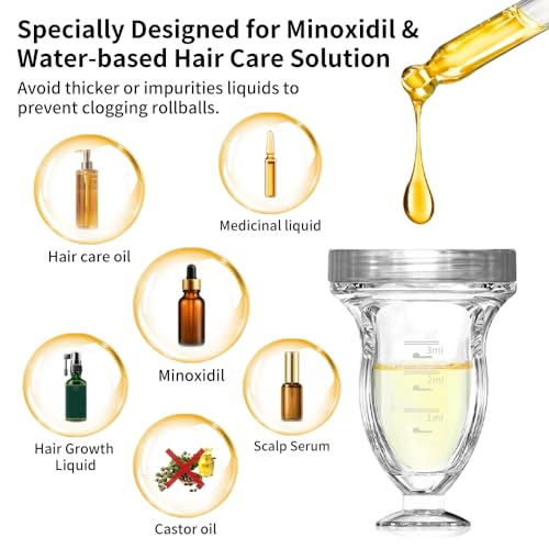 Minoxidil Applicator 3/4 ML - No Mess Hair Growth Serum Applicator