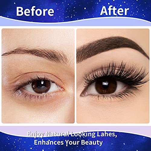 Magnetic Eyelashes Kit with Eyeliner & Tweezers - 7 Pairs