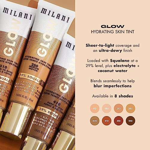 Milani Glow Hydrating Skin Tint - Vegan Cruelty-Free Face Makeup