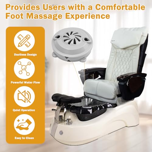 BF-004 Pipeless Magnetic Jet Head Motor for LURACO Pedicure Spa Chair (2 Pack)