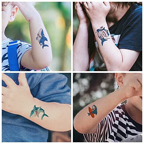30 Sheets (210pcs) Animals¡¢Shark¡¢Cars waterproof Temporary Tattoos For Kids,Cartoon Mixed Styles Tattoos, children's Fake Tattoos stickers toys,boys temporary tattoos, Party Supplies Gifts