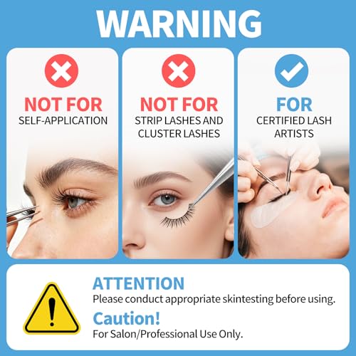 WTSKJ 0.17 Fl Oz / 5ml Quick-Dry Eyelash Extension Glue for Professional Use