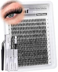 Wispy Cluster Lash Extensions Kit - 132Pcs DIY Lashes 8-18MM