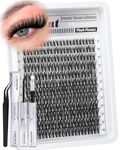 Wispy Cluster Lash Extensions Kit - 132Pcs DIY Lashes 8-18MM