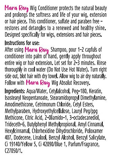 Mara Ray Keratin Wig Conditioner for Synthetic Hair - 4oz