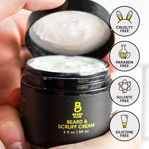 The Beard Club Biotin Beard Cream - Moisturizing and Hydrating Shea Beard Butter for Healthier Facial Hair & Skin