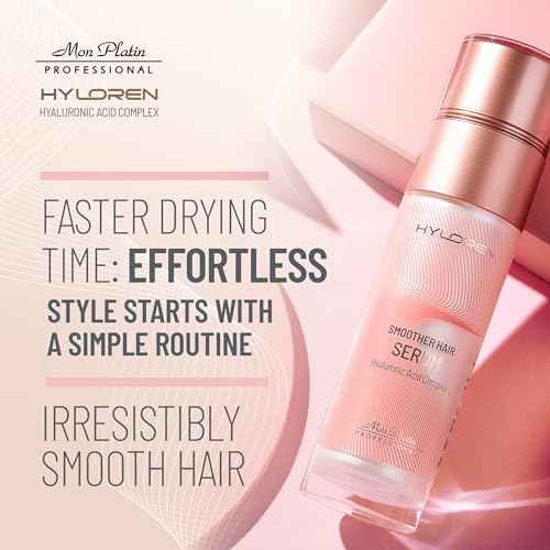 Mon Platin Professional Hair Care Product Serum with Hyaluronic Acid for Straightened Hair, 1.69 Fl Oz
