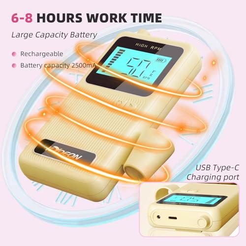 Professional Electric Nail Drill Machine, KYOEON Portable 50000 RPM Nail Drill Tools Kit Supplies with Accessories for Women High Speed Nail File Art Tools for Nail Techs or Salon Home