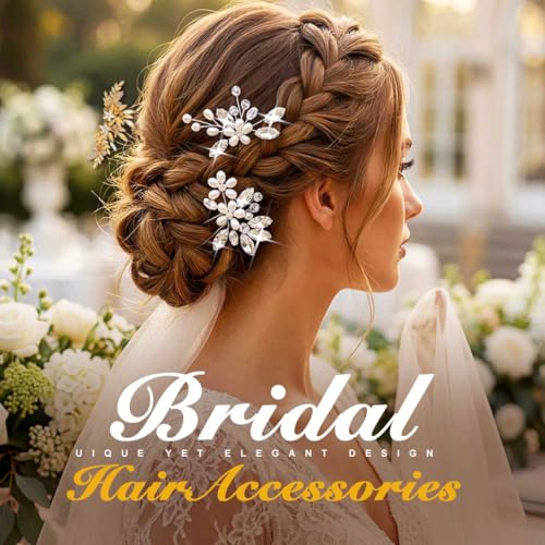 Pearl Wedding Hair Clips - Bridal Updo Pins (2-Piece Set)
