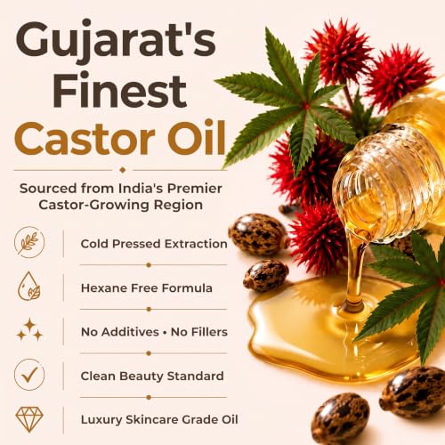 Organic Castor Oil Rose Quartz Roller Ball 50ml