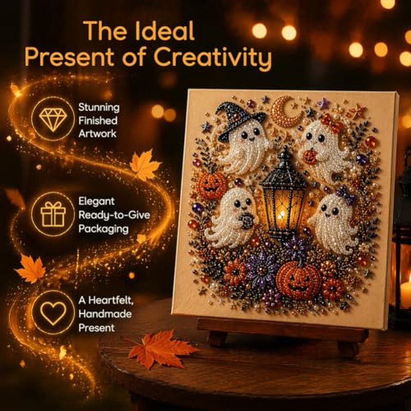 Halloween Ghost Pearl Art Diamond Painting Kit