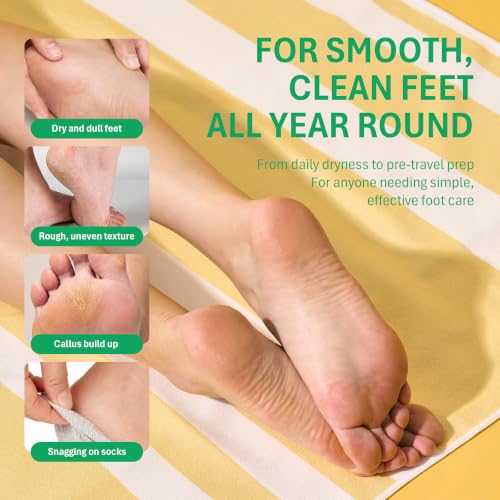 Purederm Foot Peel Mask for Dry, Cracked Heels – Exfoliating Treatment (3 Pairs)