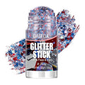 Red White Blue Glitter Stick for 4th of July Makeup