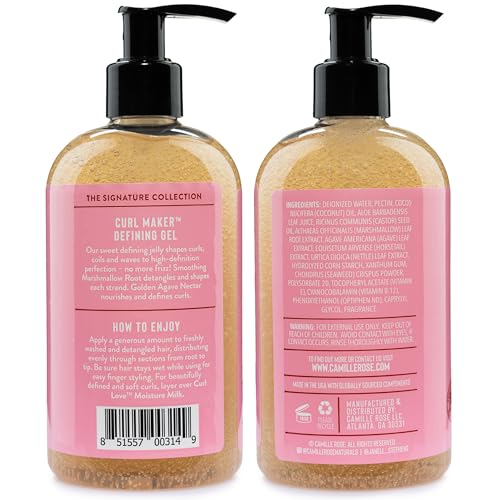 Camille Rose Curl Maker Gel - Soft Hold for Curly Hair, 12 Fl Oz