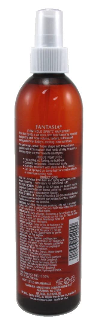 Fantasia Spritz Liquid Mousse 10 Ounce Bonus Pump (Firm) (295.7ml) (3 Pack)