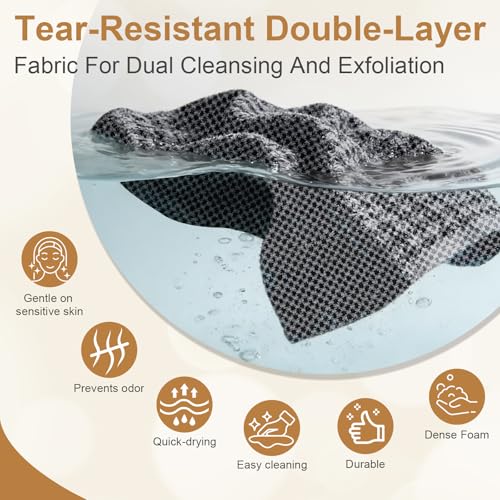 Blissal Exfoliating Shower Towel,Advanced Exfoliating Microfiber Towel,Premium Scrub Bathroom Towel Set,2-in-1 Exfoliatings Towels-Body Scrubber with 2 Sides for All Skin Types