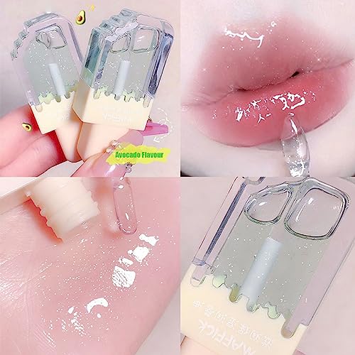 Clear Shimmer Lip Gloss Set - 3Pc Hydrating Lip Oil Kit