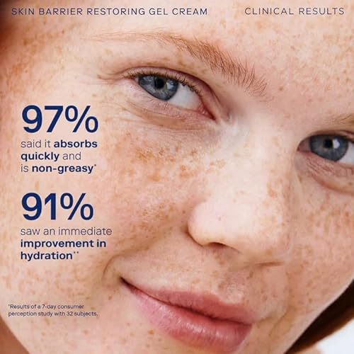 Skinfix Barrier+ Skin Barrier Restoring Gel Cream Mini - 0.5 oz - Hydrating Face Cream for Dry Skin - Strengthens, Visibly Plumps & Firms - Non-Comedogenic - Fragrance Free - Vegan, Cruelty Free