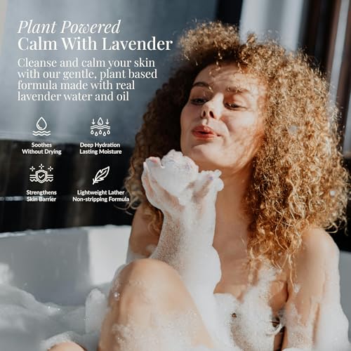 Sensitive Skin Bath & Body Wash ? Sleepytime Lavender, Hypoallergenic & Dermatologist-Tested - Gentle, pH-Balanced Cleanser for Dry & Delicate Skin - Family-Friendly & Vegan (8 oz)
