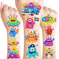 96 PCS Cute Monster Temporary Tattoos for Kids