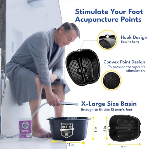 American Wellness Authority Extra Large Foot Bath Basin for Soaking