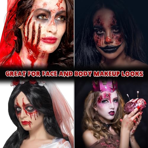 Halloween Fake Blood Makeup Kit - Realistic & Safe