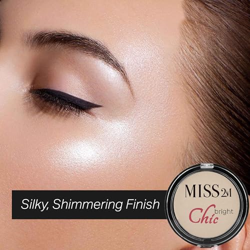 Chic Bright Powder Highlighter, 0.33 Oz - Micro-Metallic Shimmer