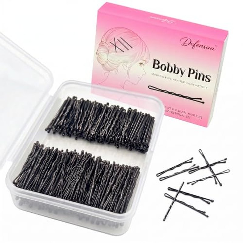 200 Count Mini Bobby Pins 1.38" - Premium Hair Clips Ball Tips