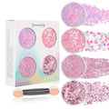 Pink Face Glitter Gel - Mermaid, Festival & Halloween Makeup, 40g, Self-Adhesive Body & Hair Sparkle - Pink Variation