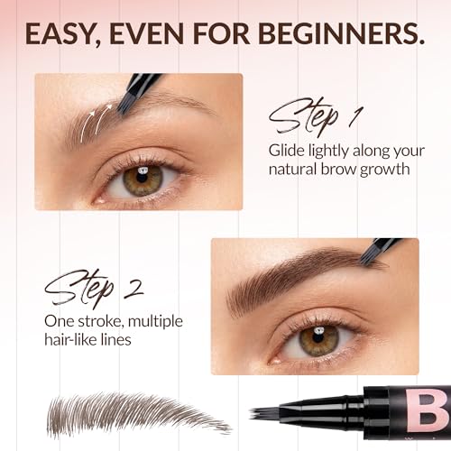 BEPHOLAN 4D Eyebrow Pen Waterproof Dark Brown