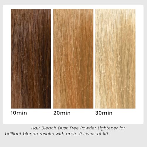 Hair Bleach Powder for Hair 45g - Professional Lightening Lift Up to 8 Levels with Variation 1.59 Ounce