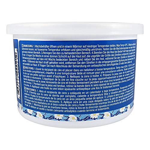 Waxness Hard Wax Tin Azulene 14 oz (400 g) ? Stripless professional Hard Wax with Azulene for Face & Body ? Made in Italy
