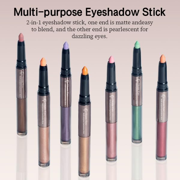 2-in-1 Waterproof Eyeshadow Stick - Cream & Shimmer