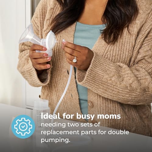 Spectra 24mm Breast Pump Flange & Bottle Accessory Kit (2-Pack)