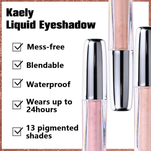 Liquid Eyeshadow Single Shade, Waterproof Matte & Shimmer