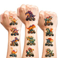 Dinosaur Truck Temporary Tattoos, 117 PCS Waterproof